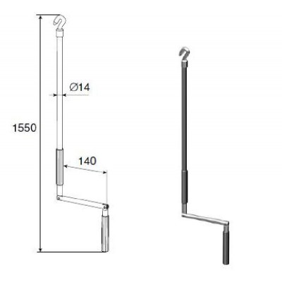 Вороток для карданного механизма