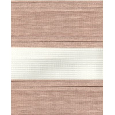 Тканевые ролеты Плиссе зебра цвет коричневый