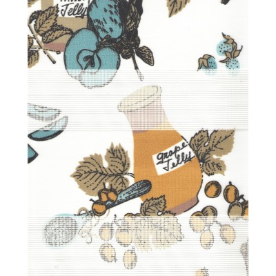 Тканевые ролеты Фокус Зебра цвет голубой